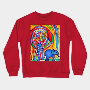 Elephant family Crewneck Sweatshirt